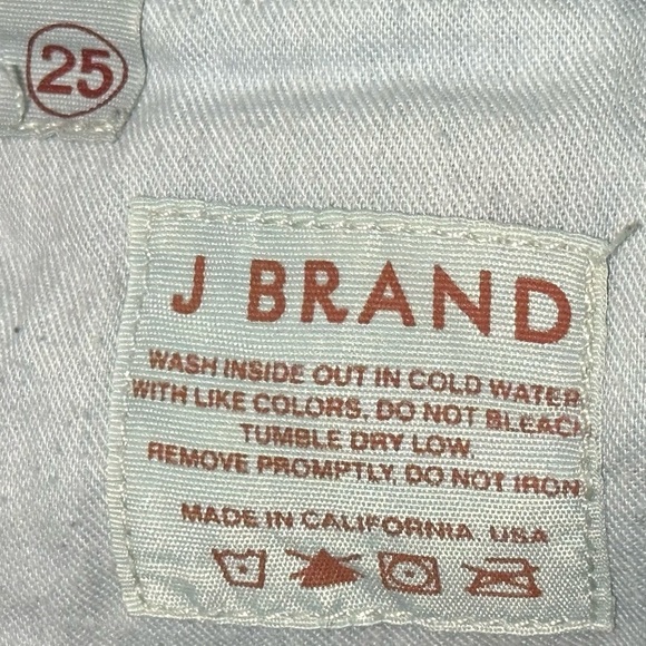 065 J BRAND | USA Dark Blue Heritage Mid Rise Skinny Flare Martini Jeans (Sz 25) - Picture 8 of 15